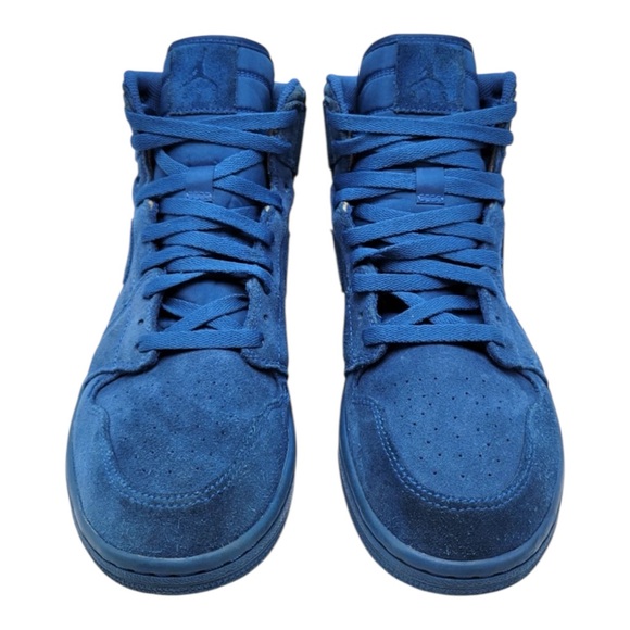 Nike Air Jordan 1 Retro Blue Suede 332550-404 Mens Size 9 - Picture 2 of 9
